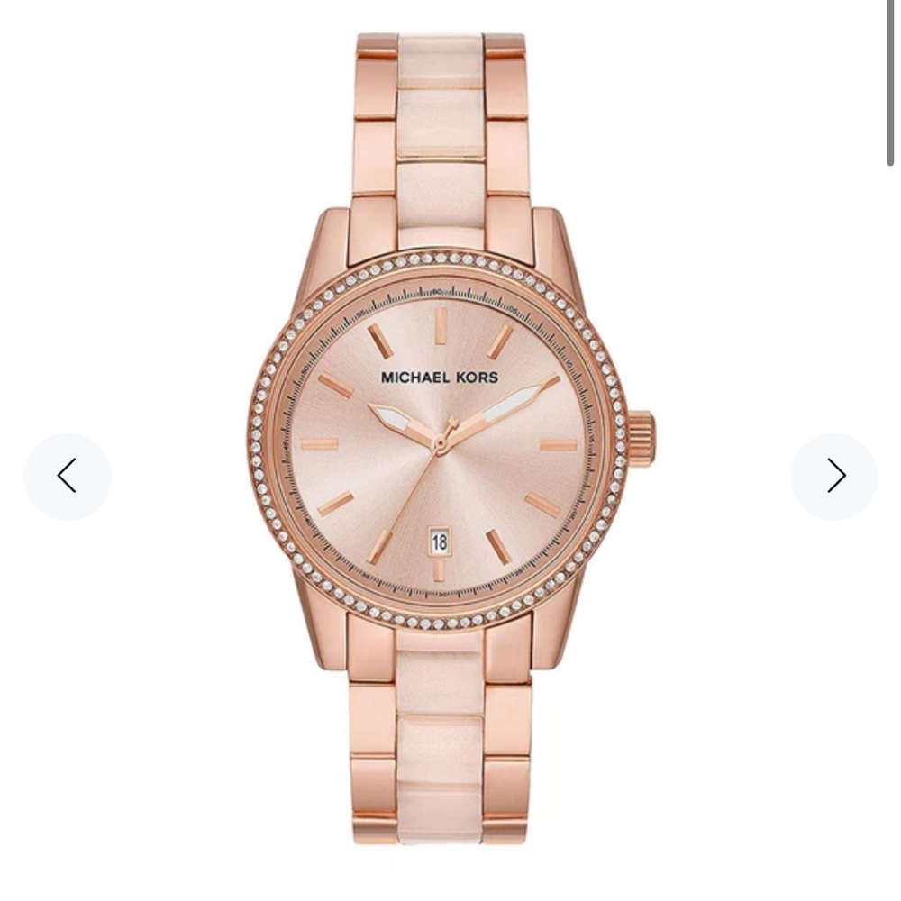 MICHAEL KORS Rose Gold Crystal-Studded Watch